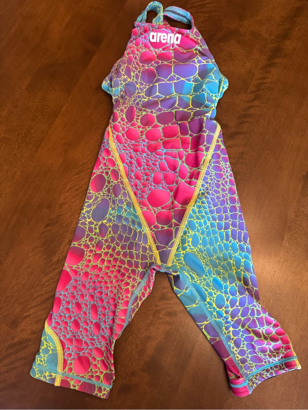 Arena 14 and under Girls' Multicolor Tech Swimsuit